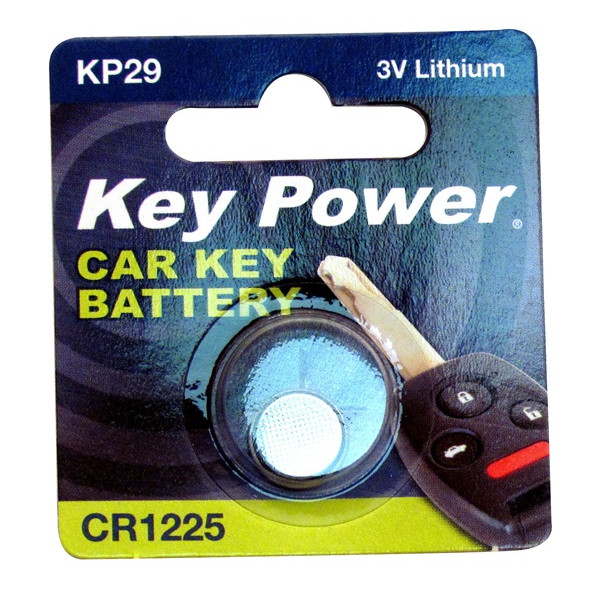 Key Power Coin Cell Battery CR1225 - Lithium 3V - Box of 10