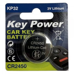 Key Power Coin Cell Battery CR2450 - Lithium 3V - Box of 10