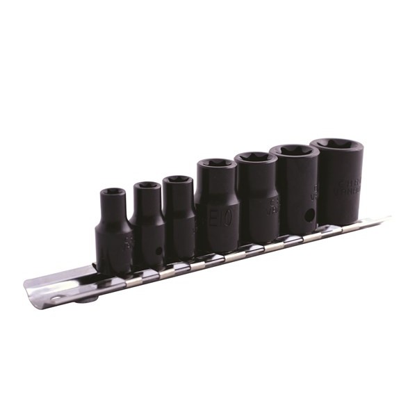Star Socket Set 3/8in. & 1/4in. Drive 7 Piece Car Smart