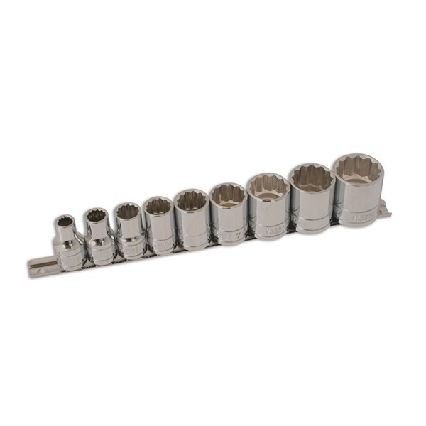 Whitworth Socket Set – 1/2in. Drive – 9 Piece