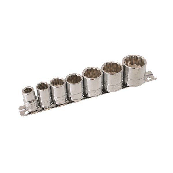 Whitworth Socket Set – 3/8in. Drive – 7 Piece