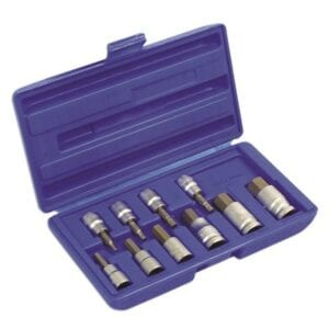 Hex Bit Set – 3/8in. & 1/2in. Drive – 10 Piece