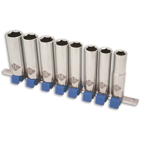 Deep Socket Set 3/8in. Drive 8 Piece Car Smart