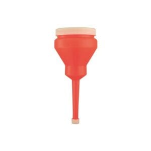 Funnel With End Cap & Lid – Red – 80mm