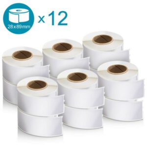Dymo Thermal Printing Address Labels - 28 x 89mm - 12 Rolls