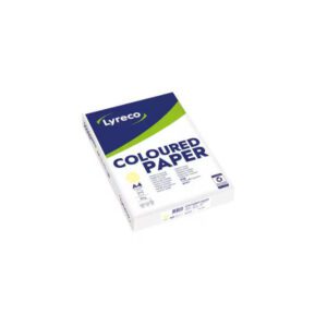 Lyreco Pastel Tinted Yellow A4 Paper 80 gsm - Pack of 1 Ream (500 Sheets)