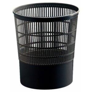 Plastic Waste Bin - Black - 16 Litre