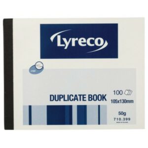 Duplicate Book - 130 x 105mm - 100 Numbered Sheets