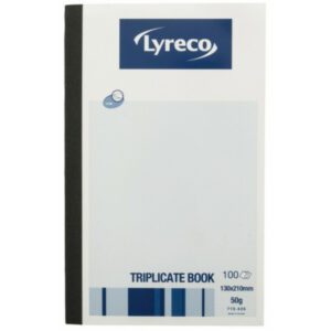 Triplicate Book - 210 x 130mm - 100 Numbered Sheets