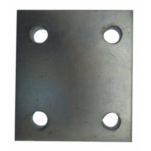 Drop Plate – 4 Hole – Zinc Plated – 3in.