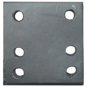 Drop Plate – 6 Hole – Zinc Plated – 4in.