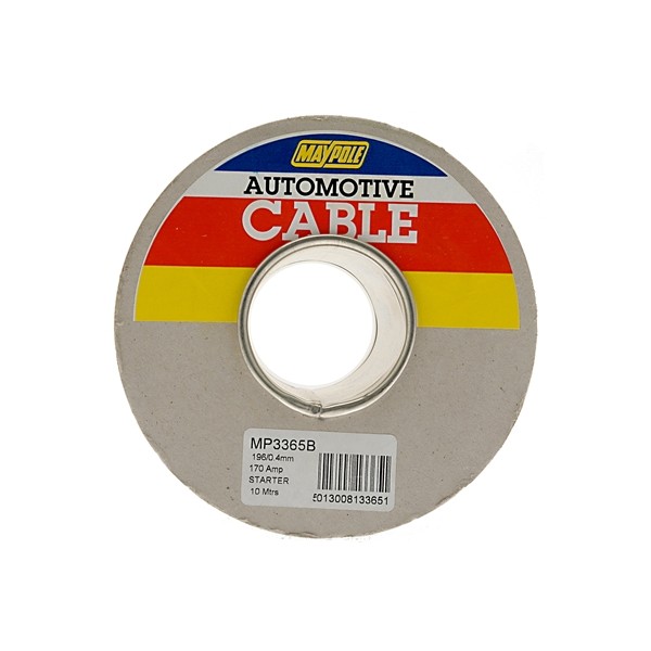 Starter Cable – 1 x 196/0.4mm – Black – 10m