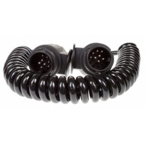 Extension Lead Curly 13 Pin 2.5m - 2 x 8 Pin Plugs (8 Core)