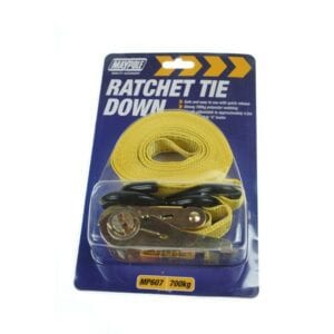 Ratchet Tie Down Strap & Hooks – 4.5m x 25mm