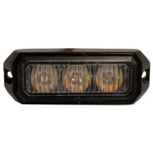 Amber LED Strobe Lamp - 3 x 3W - 12/24V