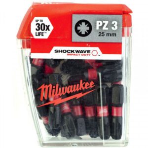 Milwaukee ShockWave Impact Duty PZ3 Bit 25-Pack 3 x 25mm