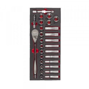 1/2 DR Ratchet and Socket Set Foam Insert