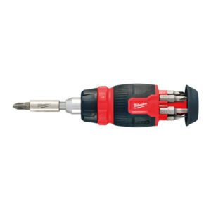 8 in 1 Compact Ratcheting Multi-Bit Screwdriver