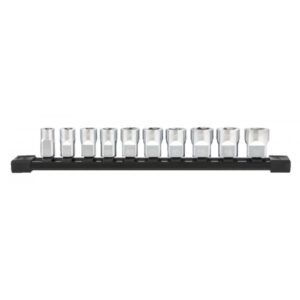 3/8in. Drive 10PC Metric Chrome Sockets -10pc