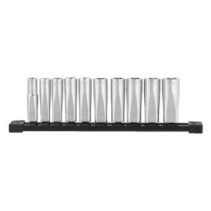 3/8in. Drive 10 PC Metric Deep Chrome Sockets -10pc
