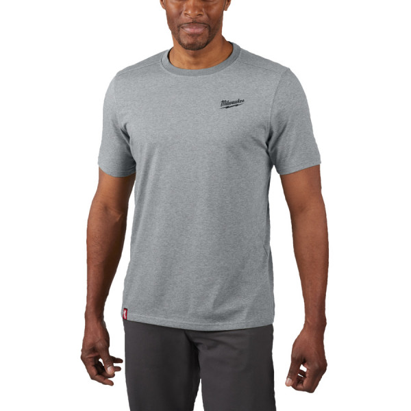 HYBRID TEE SHORT SLEEVE GREY L