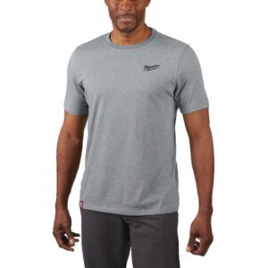 HYBRID TEE SHORT SLEEVE GREY XL