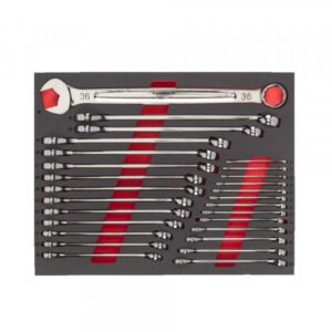 MAX BITE Metric Combination Spanner Foam Set -27pc