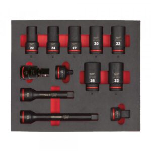 3/4 Skts. deep foam set 1 -12pc