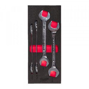 Milwaukee 4-Piece Double Open End Spanner Set