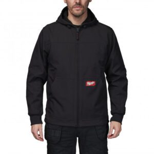 FREEFLEX Softshell Hooded Jacket Black Size XXL