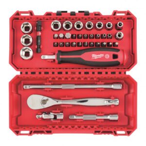Milwaukee 1/4in. Ratchet Driver Socket Set 38pc
