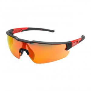 EN. SAFETY GLASSES RED MIRROR