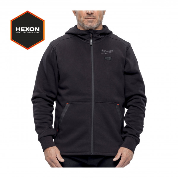M12 HEXON HEATED HOODIE BLACK M