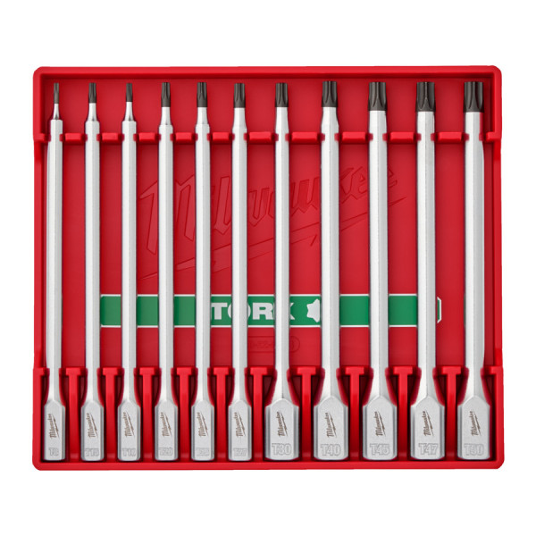 11PC 1/4 3/8 TORX LONG BIT SOCK SET