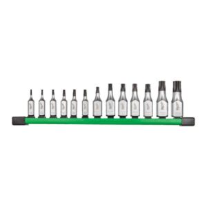 13PC 1/4 3/8 TAMPER P. TORX BIT SET
