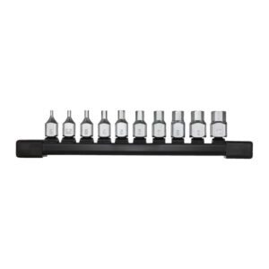 10PC 1/4 MET HEX STUB BIT SOCK SET