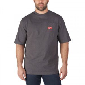 Milwaukee WTSSG-XL Medium Grey Short Sleeve Work T-Shirt
