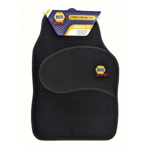 Napa Racing universal 4pc car mat set with black banding