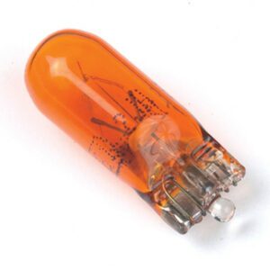12V 5W W2.1×9.5d Capless Amber Miniature Bulb
