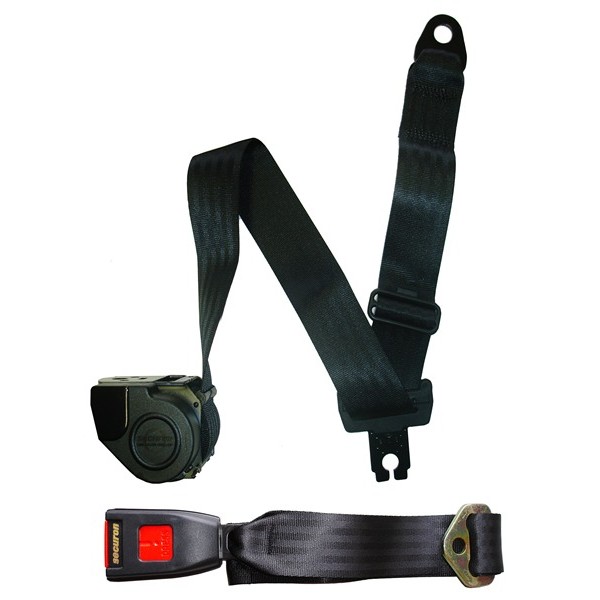SECURON Auto Lap & Diagonal Seat Belt Black