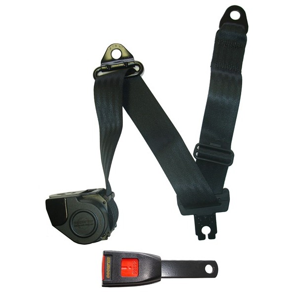SECURON Auto Lap & Diagonal Seat Belt Black