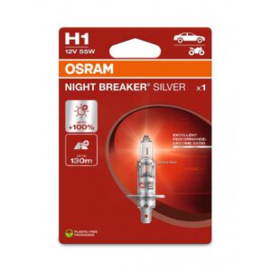 OSRAM NIGHT BREAKER SILVER H1 Halogen Headlight Bulb