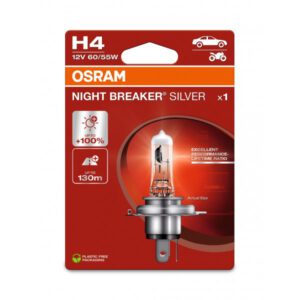 OSRAM NIGHT BREAKER SILVER H4 Halogen Headlight Bulb