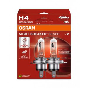 OSRAM NIGHT BREAKER SILVER H4 Halogen Headlight Bulb