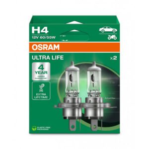 OSRAM ULTRA LIFE H4 Halogen Headlight Bulb