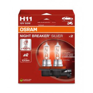 OSRAM NIGHT BREAKER SILVER H11 Halogen Headlight Bulb