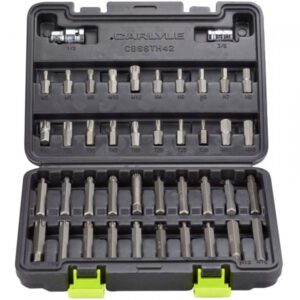 42 PC 3/8 - 1/2 Drive TRX-Star Hex Spline Bit Set