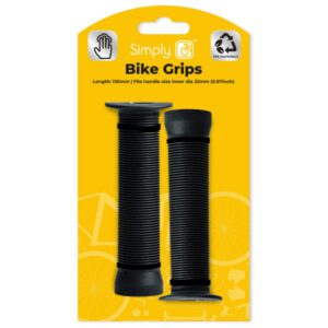Simply Cycling Black Pair Handle Bars TPE Material 90/130mm