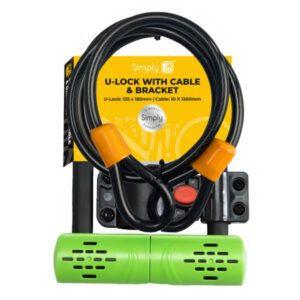 Simply Cycling U Lock with Cable with Bracket