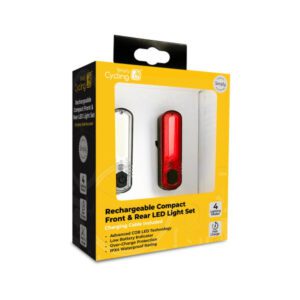 Simply Cycling Rechargeable Compact Front and Rear Bike Lights